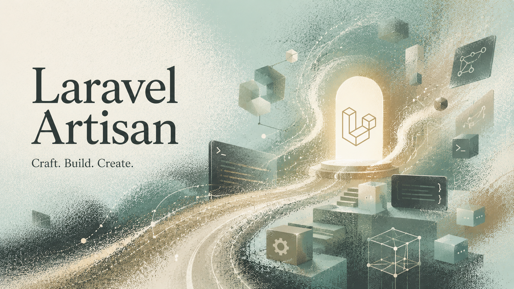 Cover roadmap — Aplikasi web modern dengan Laravel: routing, Eloquent, Blade, sampai REST API.
